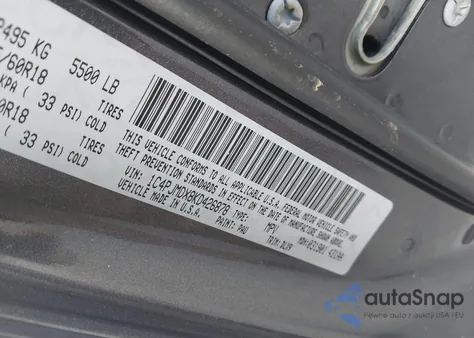 2019 Jeep Cherokee Limited 4X4 z USA, uszkodzony, nr VIN 1C4PJMDX8KD426878